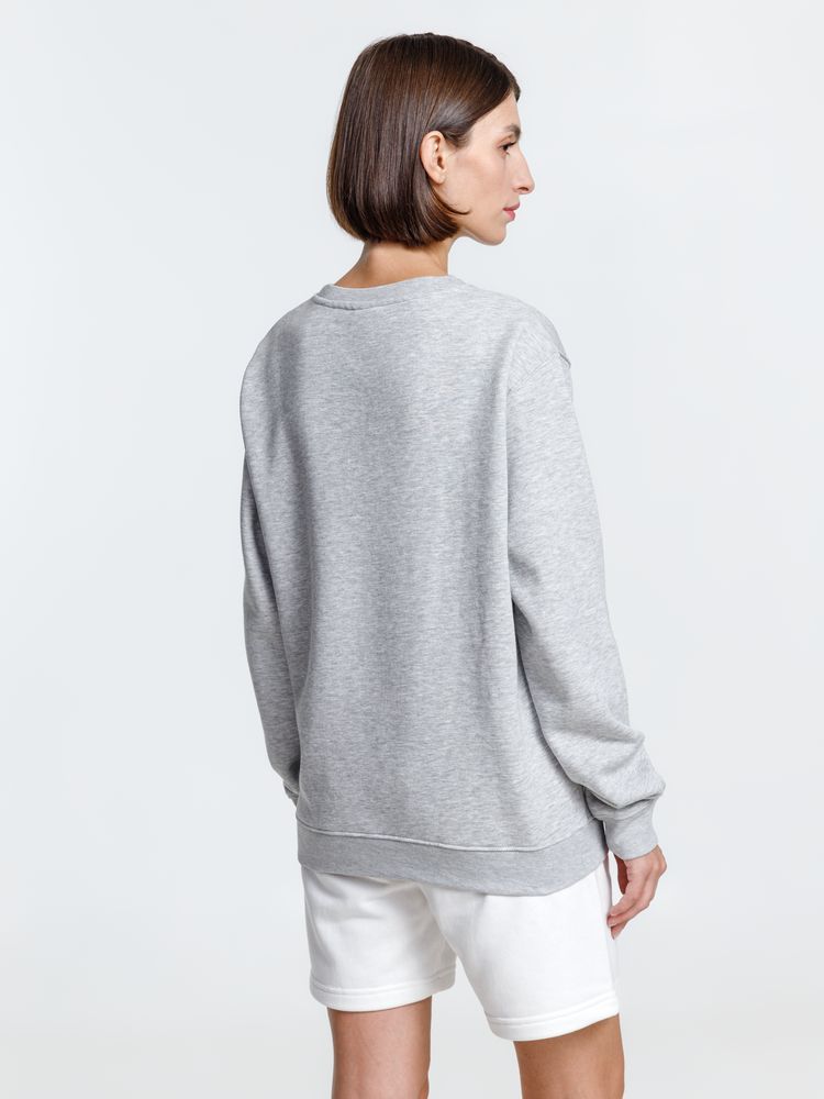 Свитшот унисекс Delta, серый меланж-3