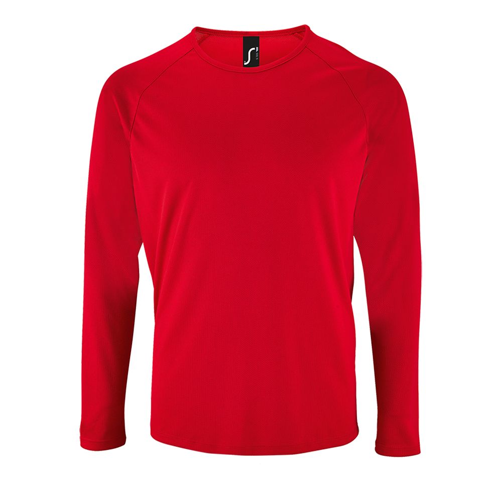 Футболка с длинным рукавом Sporty LSL Men, красная-0