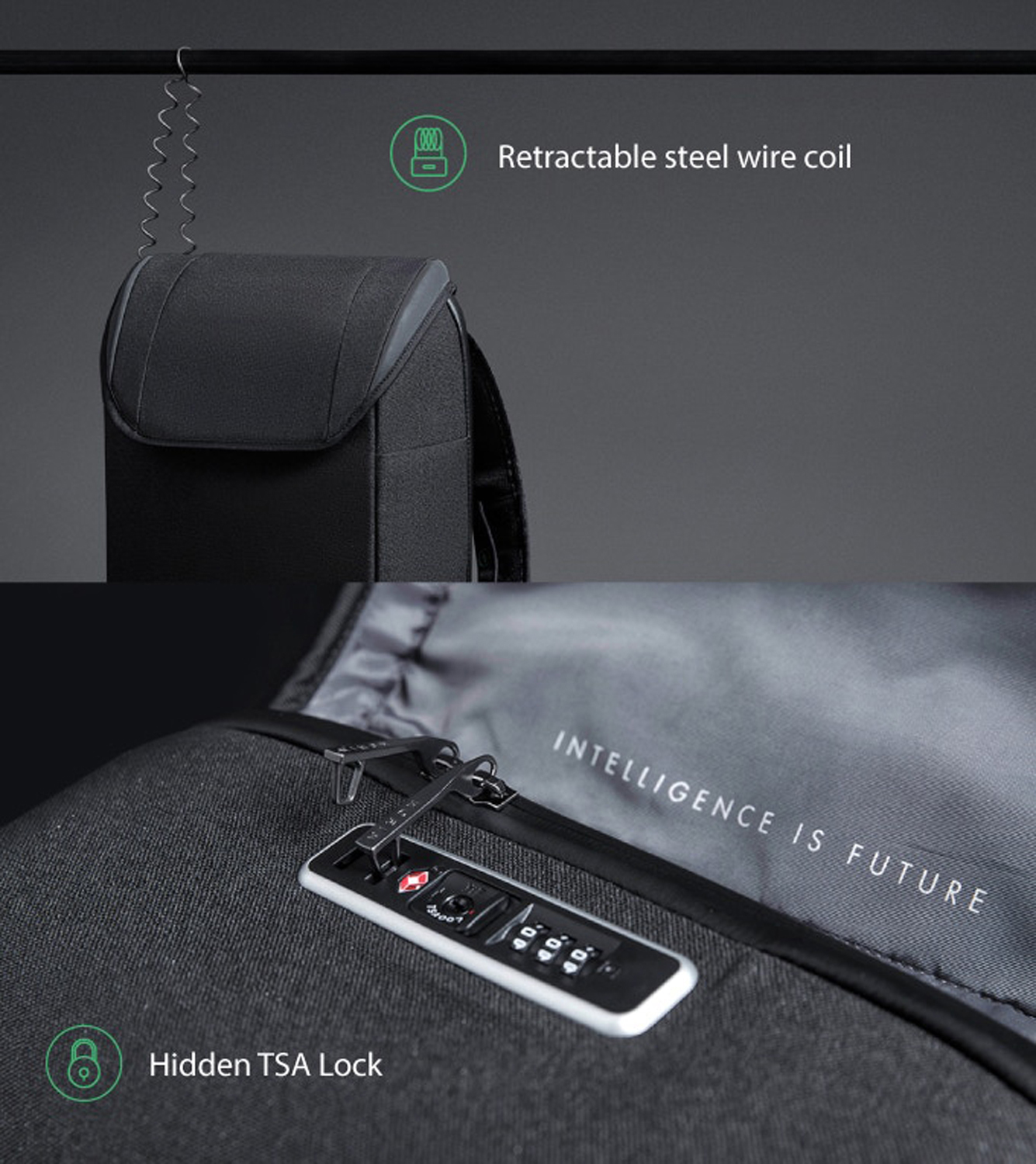 Рюкзак KORIN ClickPack X 45х32х15,5 см, с клапаном, черный-22