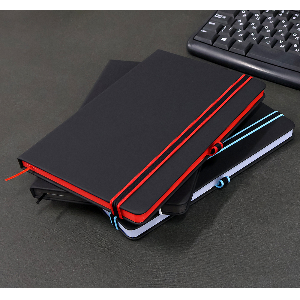 Ежедневник A5 недатированный Sir Lewis в твёрдом переплёте, Красный-3