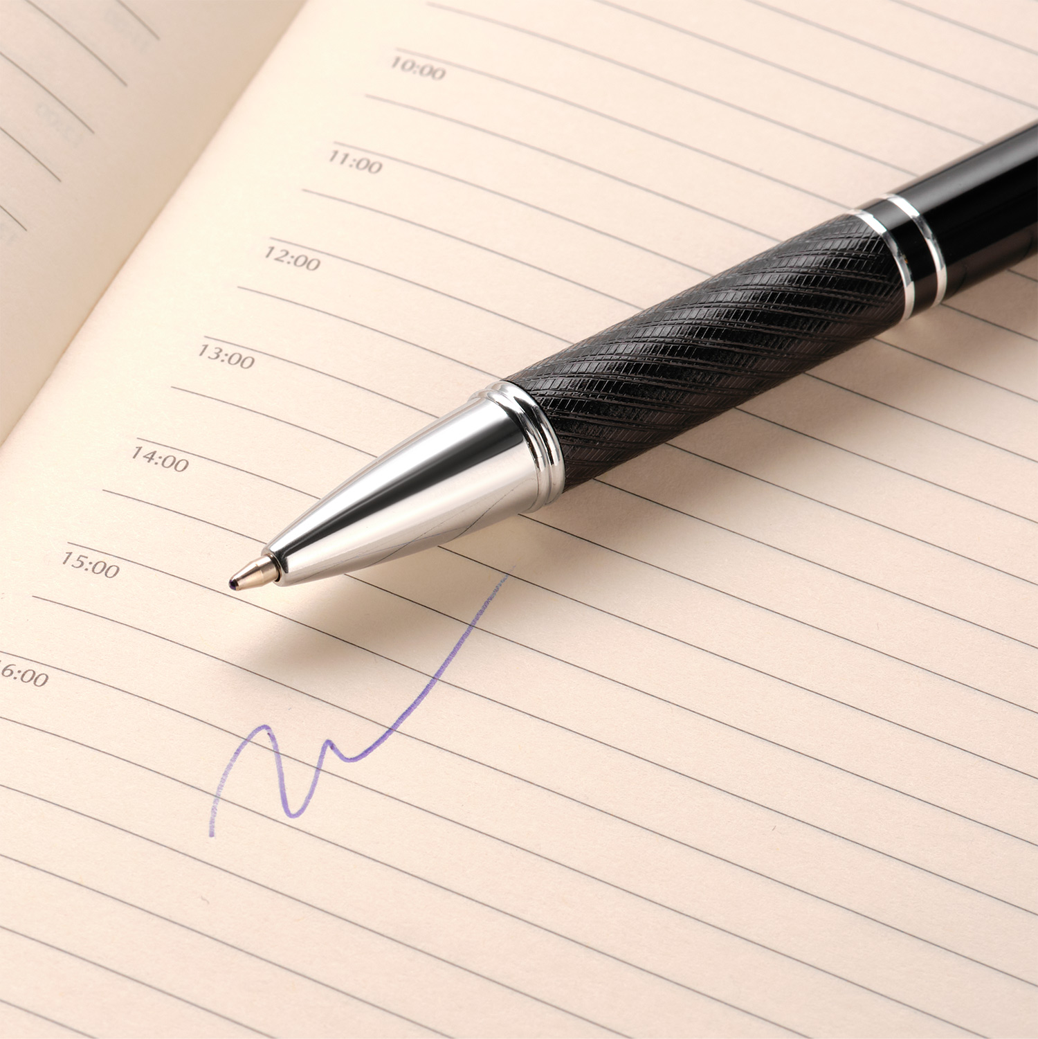 Шариковая ручка Crocus, черная-3