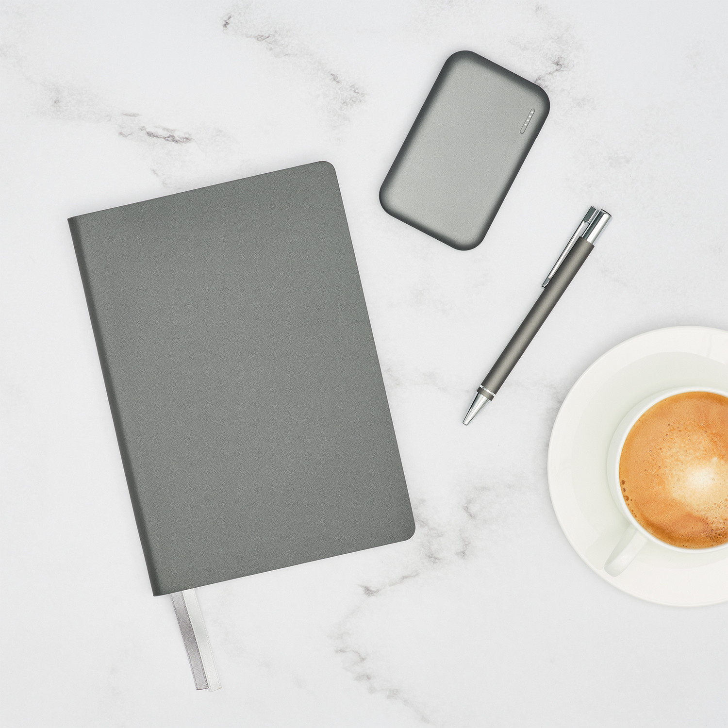 Ежедневник Moon river недатированный, серый-12