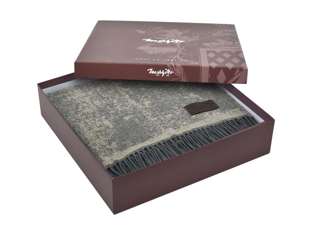 Плед MARZOTTO MAGNOLIA 1001, коричневый-3