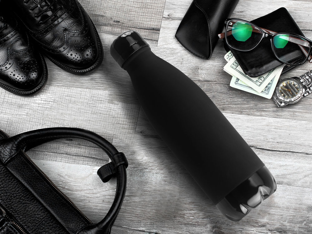 Термобутылка CENTRAL PARK, черный-2