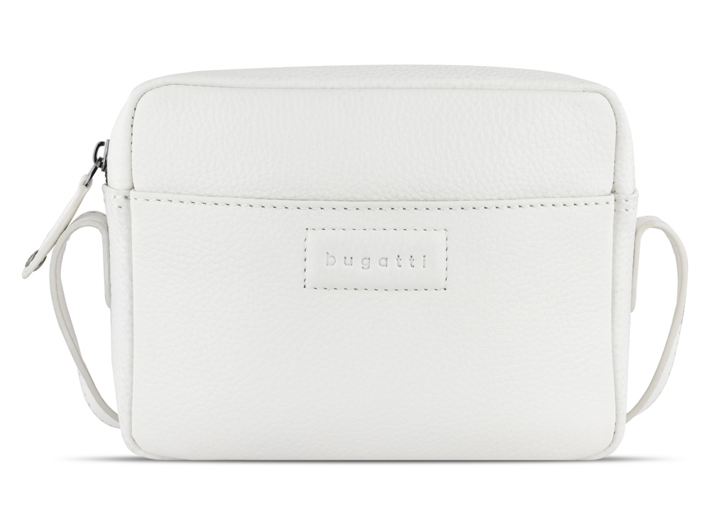 Сумка кросс-боди женская BUGATTI Elsa, белая, воловья кожа/полиэстер, 19х5,5х14 см-1