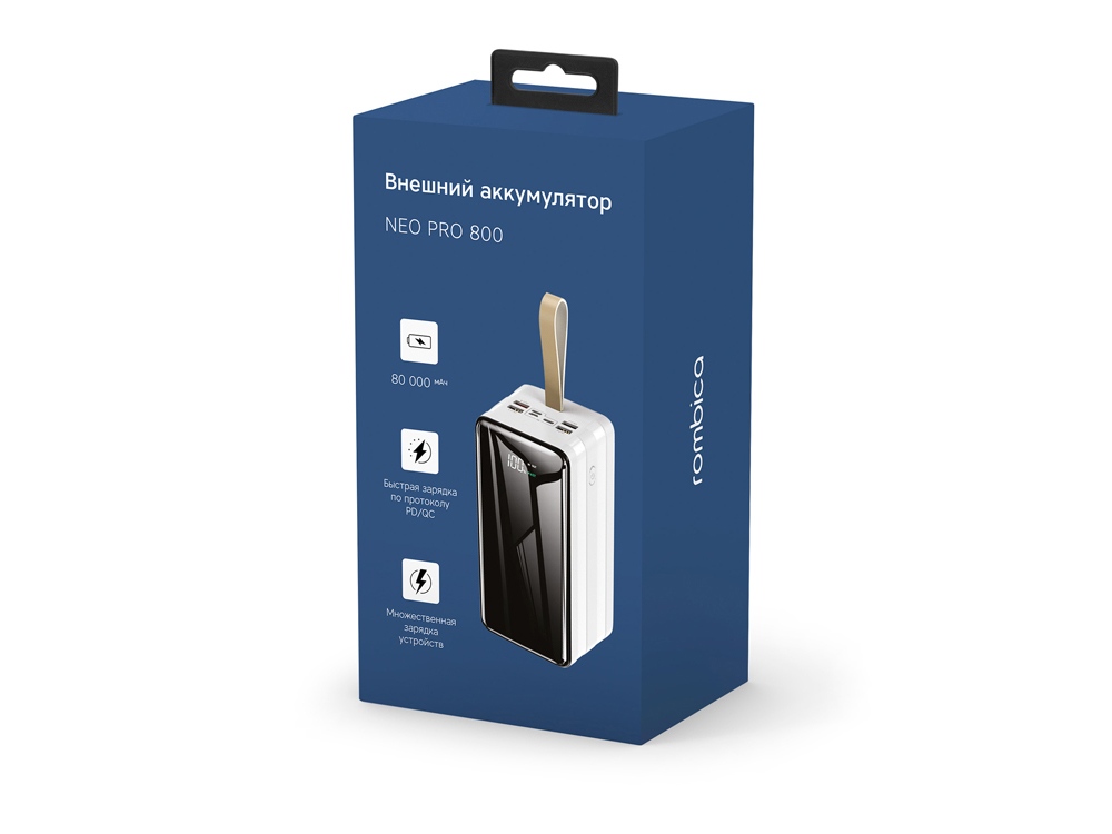 Внешний аккумулятор Rombica NEO PRO-800 White-4