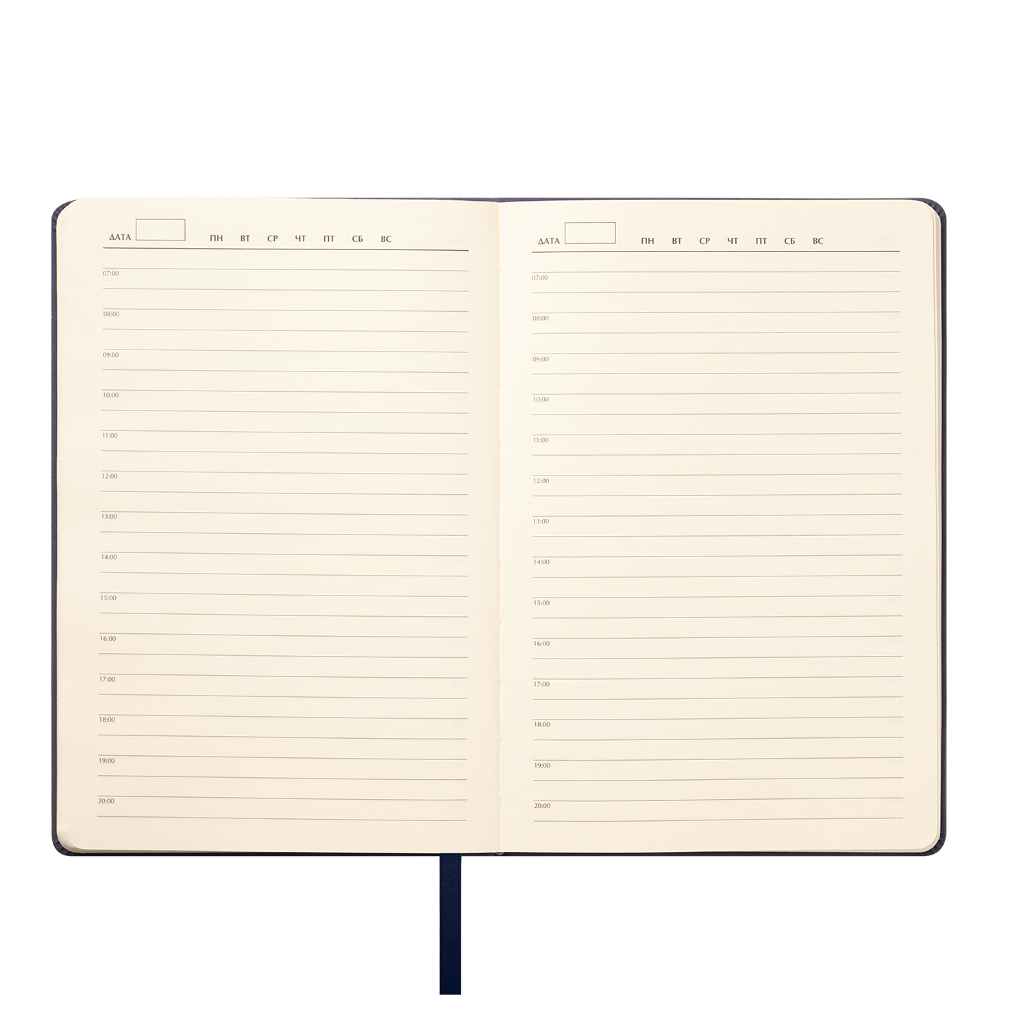 Ежедневник Stella недатированный с магнитом на обложке, синий-9