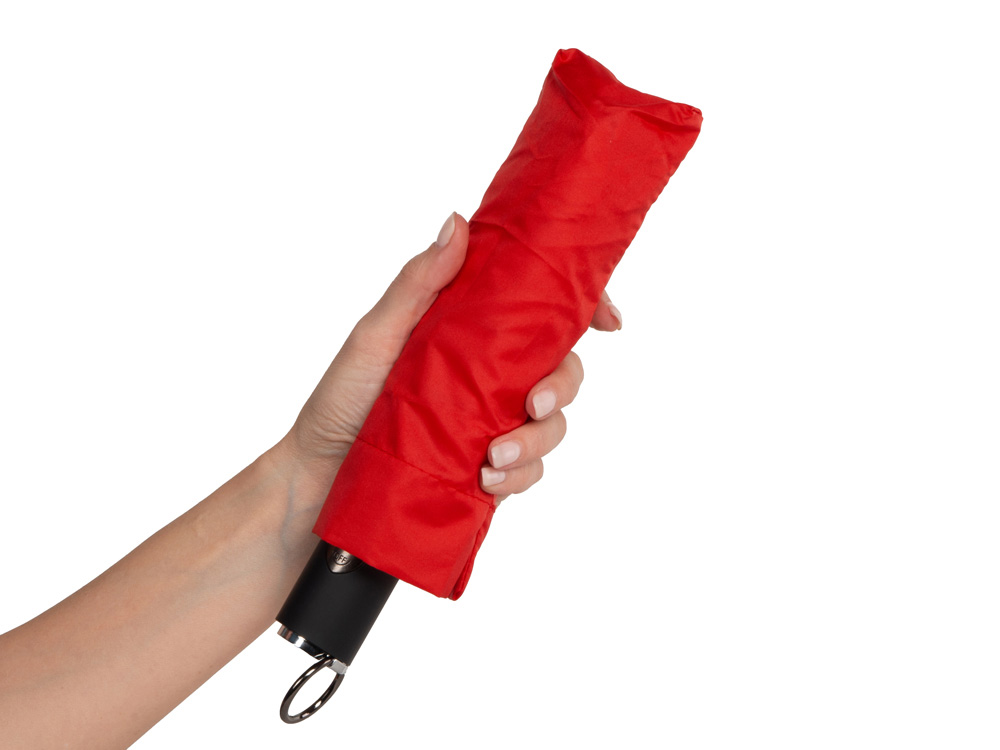 Зонт-автомат складной Auto compact, красный-10