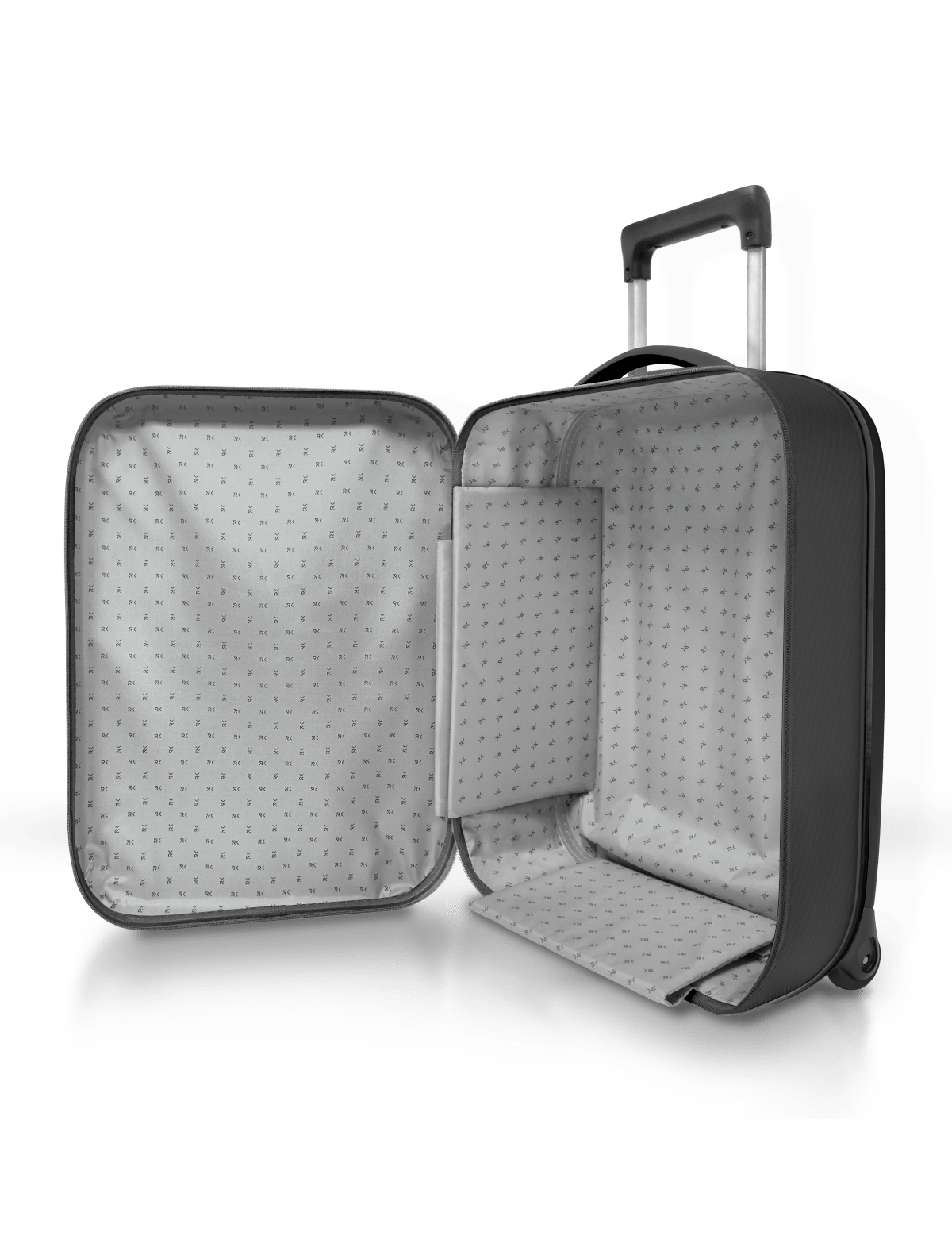 Чемодан складной Rollink Vega II 55x40x20 см, 2 колеса, черный-5