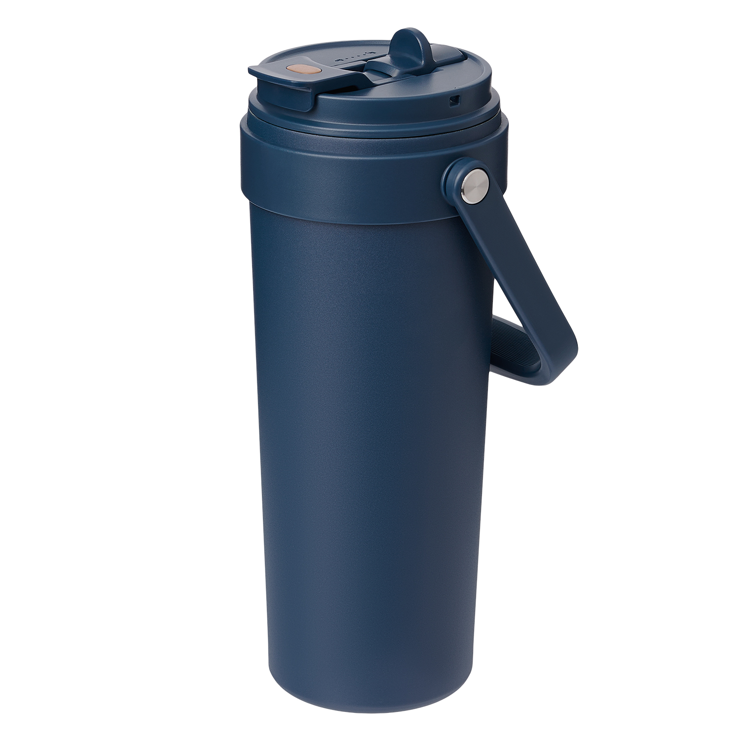 Термокружка вакуумная Solo, синяя-3