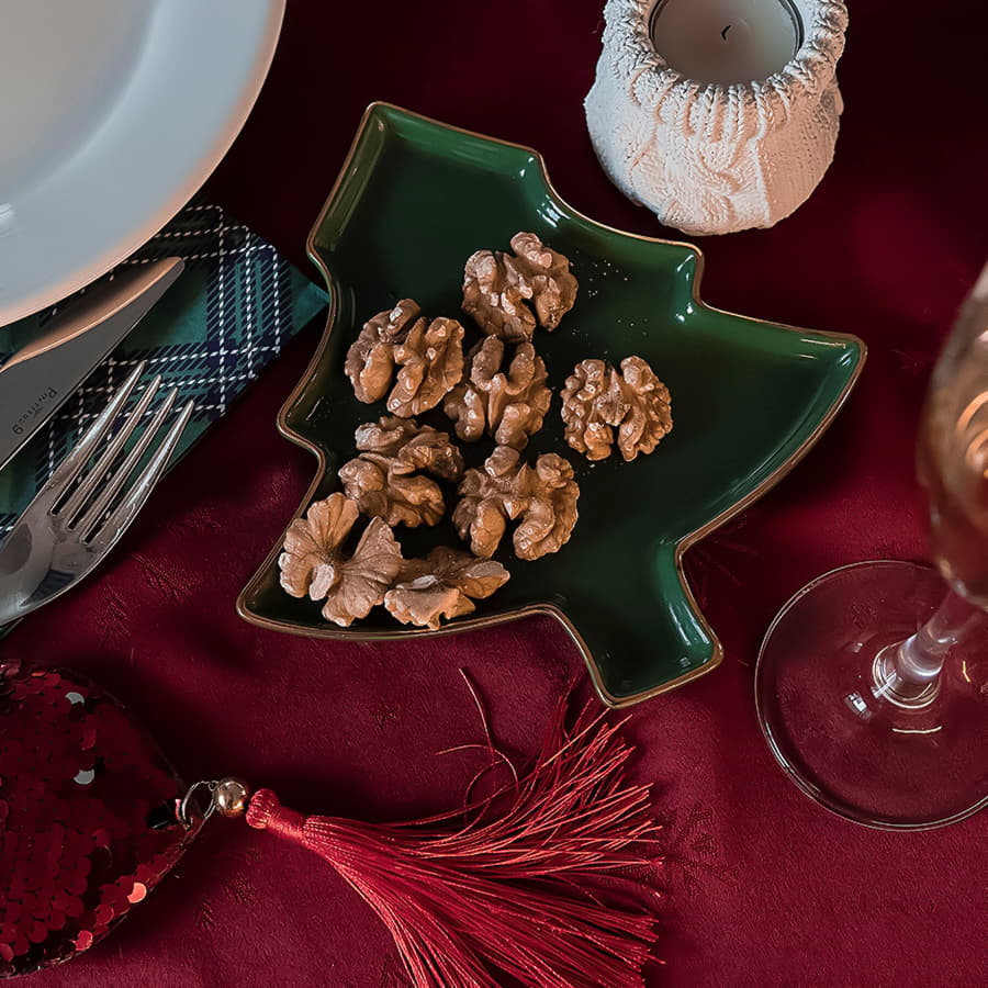 Тарелка ЕЛОЧКА, зеленый-2