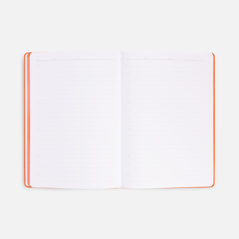 Ежедневник Flexpen Shall, недатированный, оранжевый-4