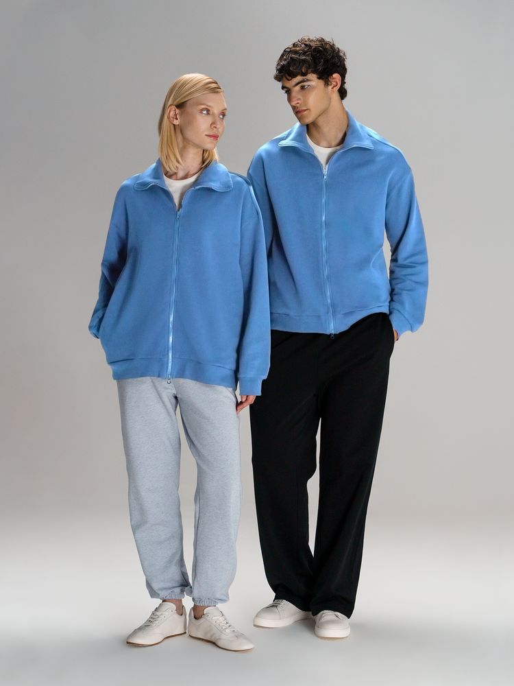 Толстовка унисекс Neofit, синяя-5