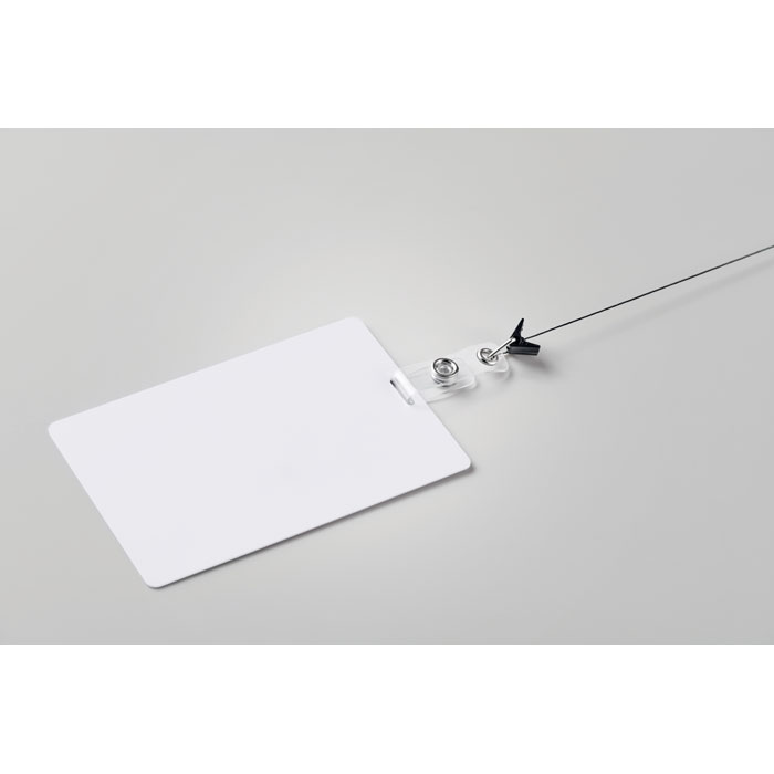 Бейдж для ланьярда, белый-3