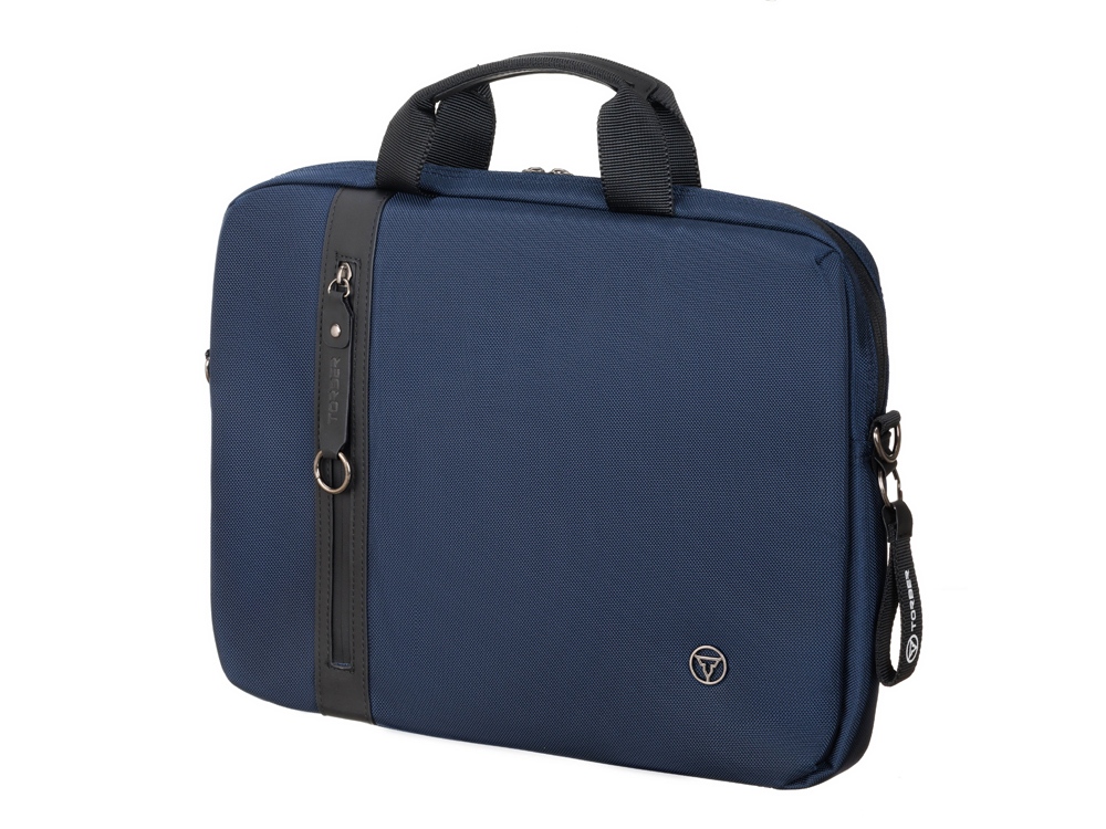 Сумка для ноутбука TORBER VECTOR 15.6'', синий, нейлон/полиэстер, 40 x 5 x 30 см, 5л-1