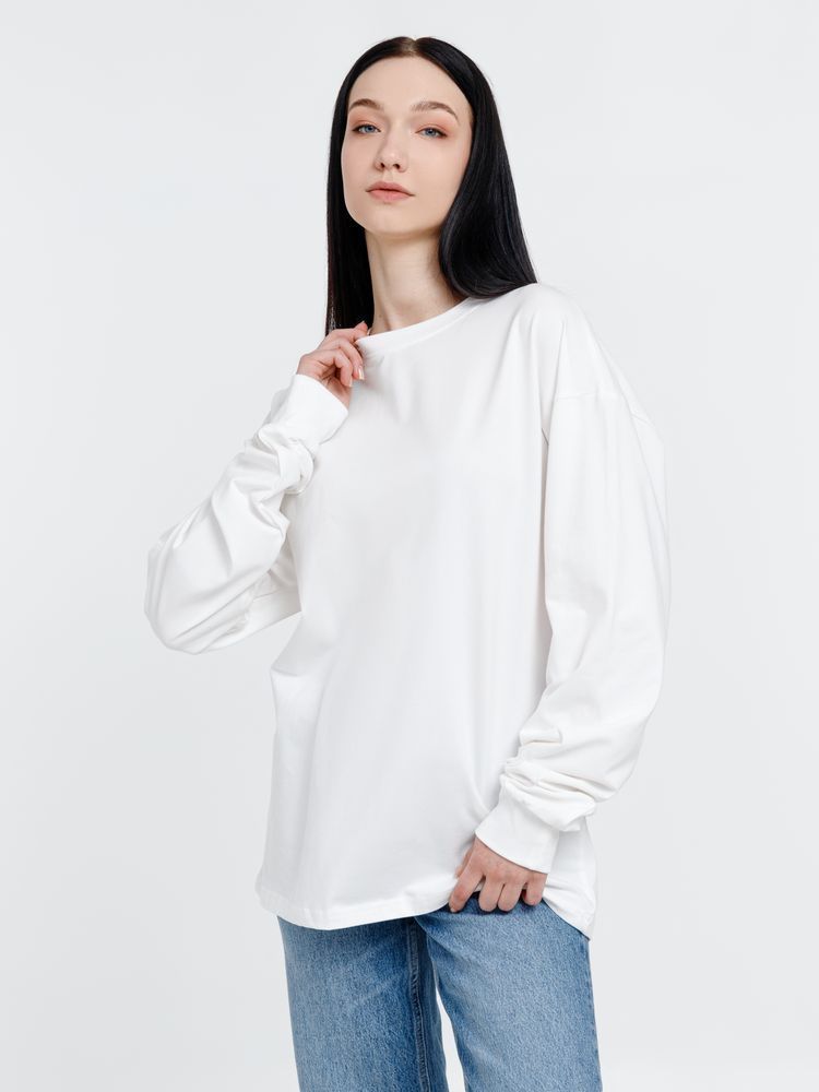 Футболка оверсайз унисекс City Sapiens, молочно-белая-5