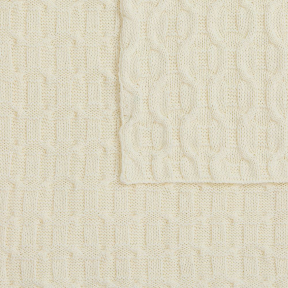 Плед Braidera, белый (молочный)-2