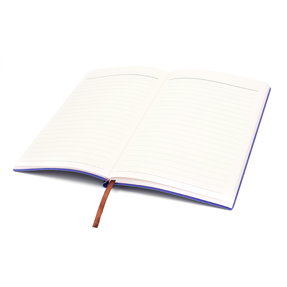 Блокнот A5 Donnie в мягком переплёте c карманом для ручки, Синий-2