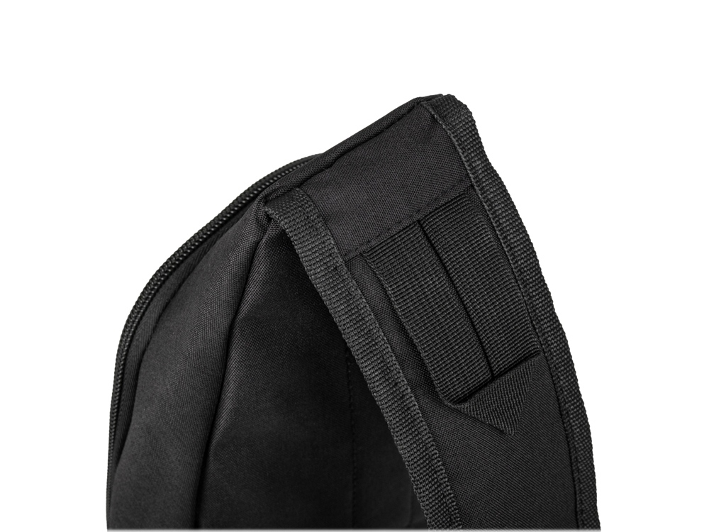Рюкзак TORBER с одним плечевым ремнем, чёрный, полиэстер 300D, 33 х 17 х 6 см-3