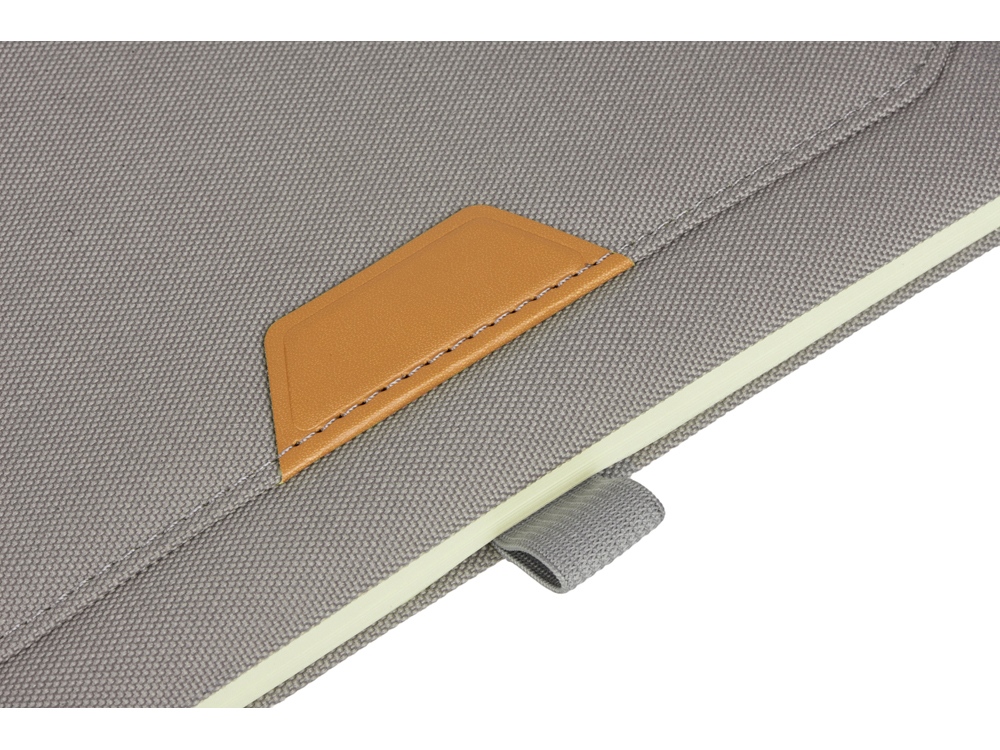 Блокнот А5 из RPET Harvey, 80 листов FSC бумага, серый-4