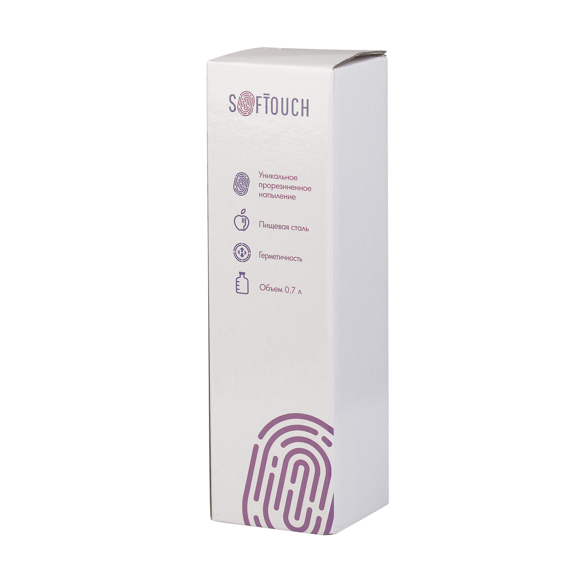 Бутылка для воды "Фитнес" 700 мл, покрытие soft touch-4