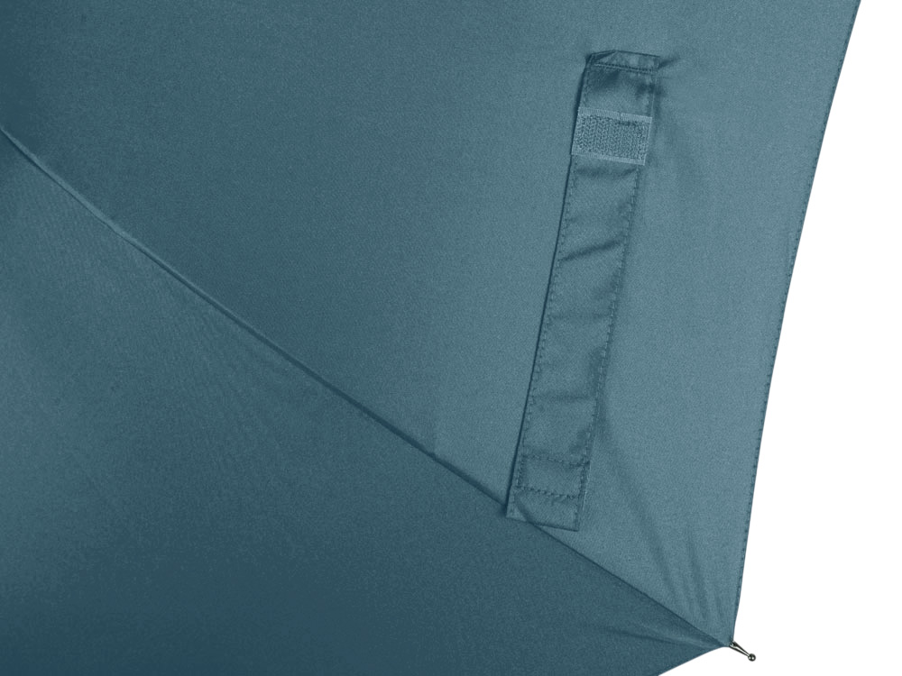 Зонт-трость Reviver с куполом из переработанного пластика, антрацит-6