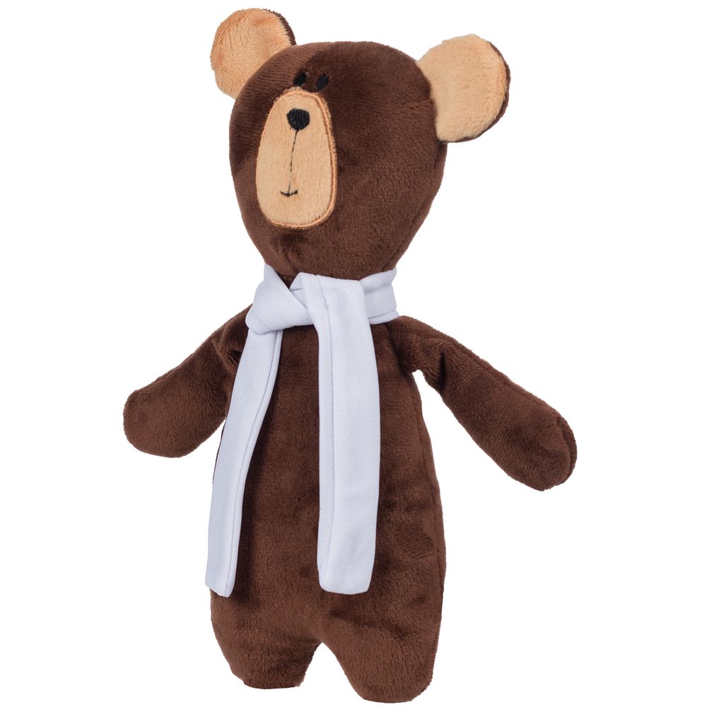 Мягкая игрушка Beastie Toys, мишка с белым шарфом-2