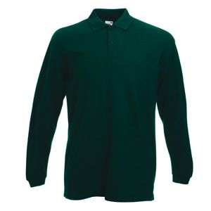 Поло "Long Sleeve Polo", темно-зелёный-0