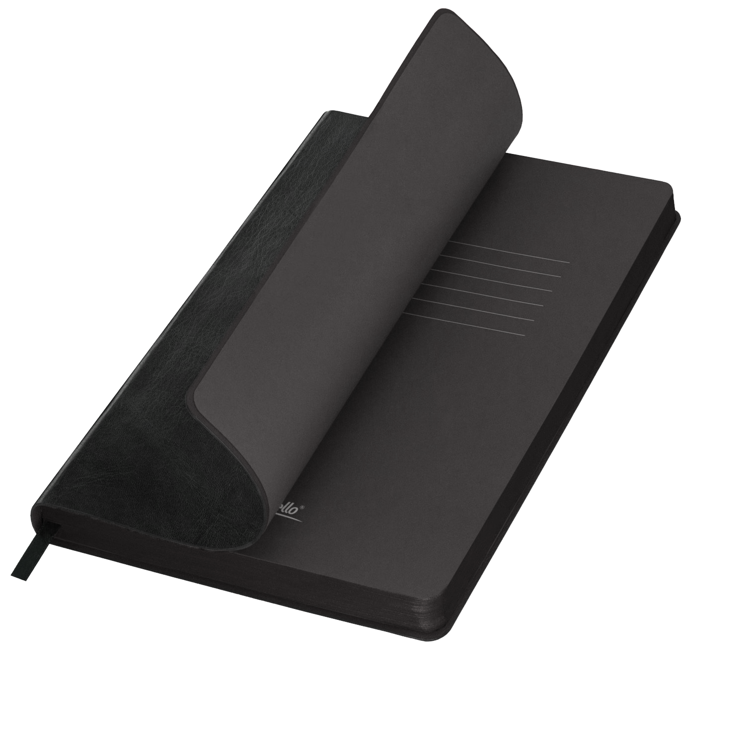 Ежедневник Ривер Сайд (River side) недатированный, черный (без упаковки, без стикера)-0