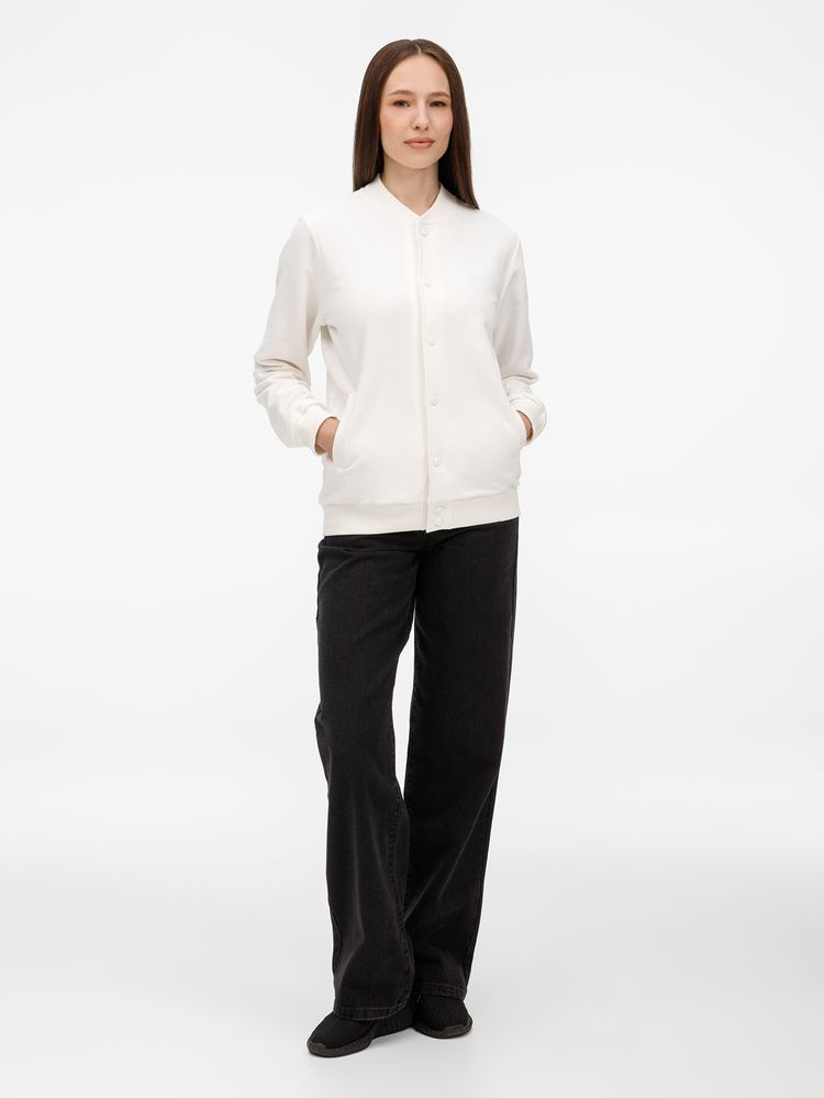 Бомбер унисекс AtmosWear, молочно-белый-6