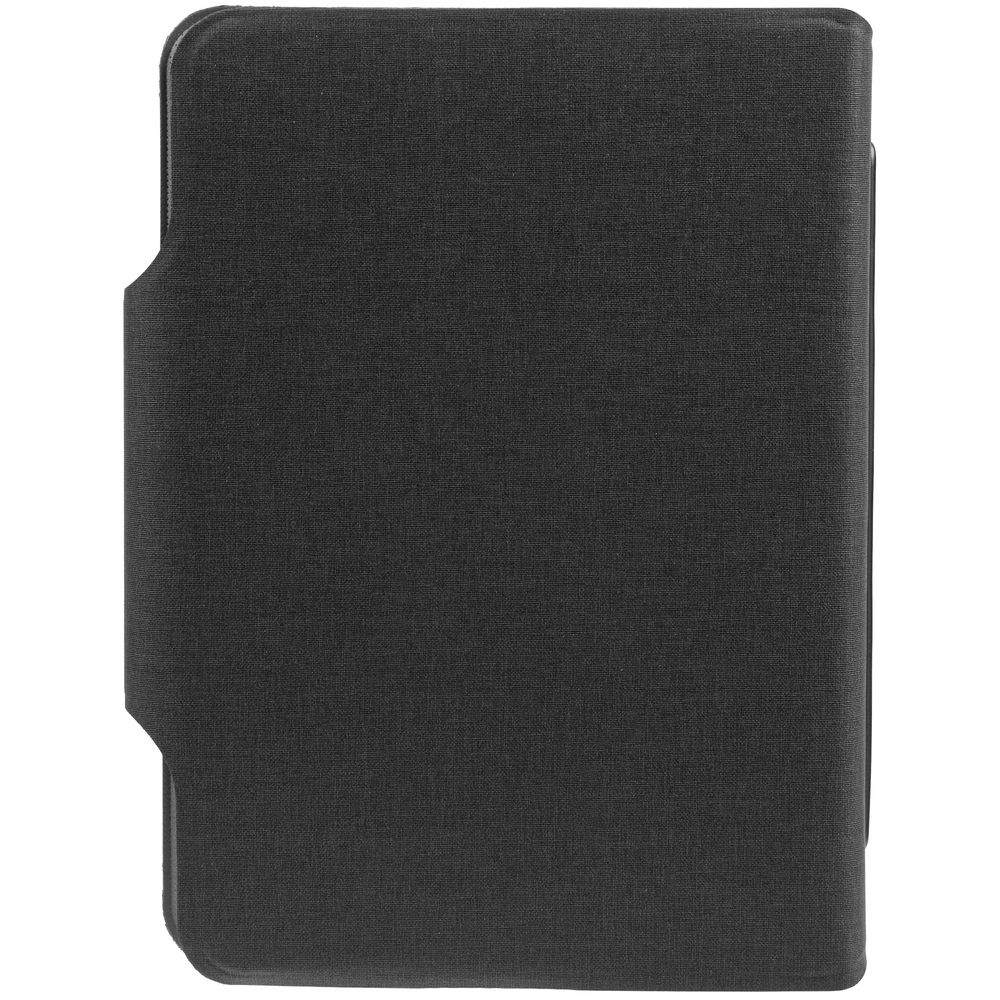 Органайзер с блокнотом и аккумулятором Oiro, черный-4