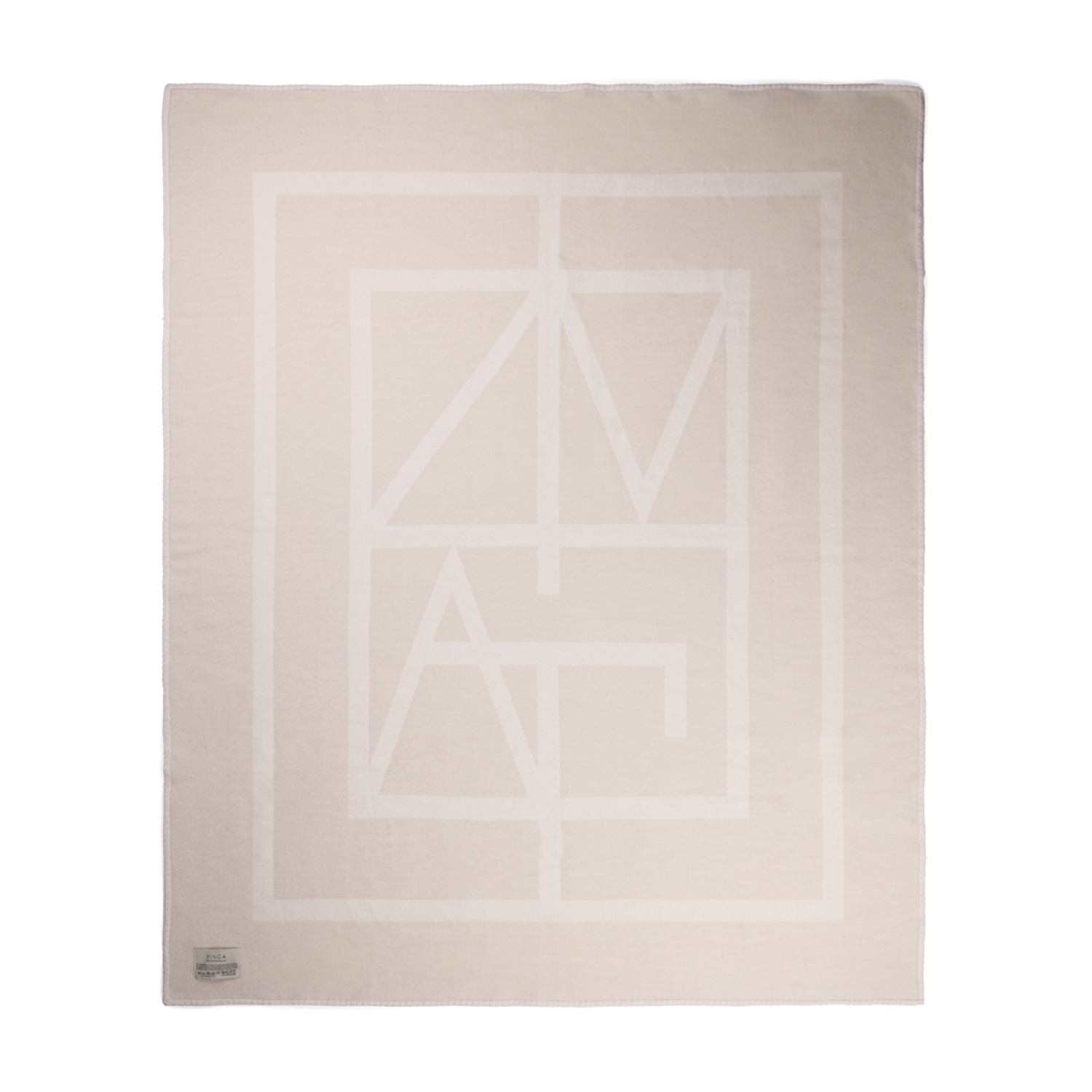 Плед VINGA Monogram из переработанного полиэстера GRS, 170x130 см-1