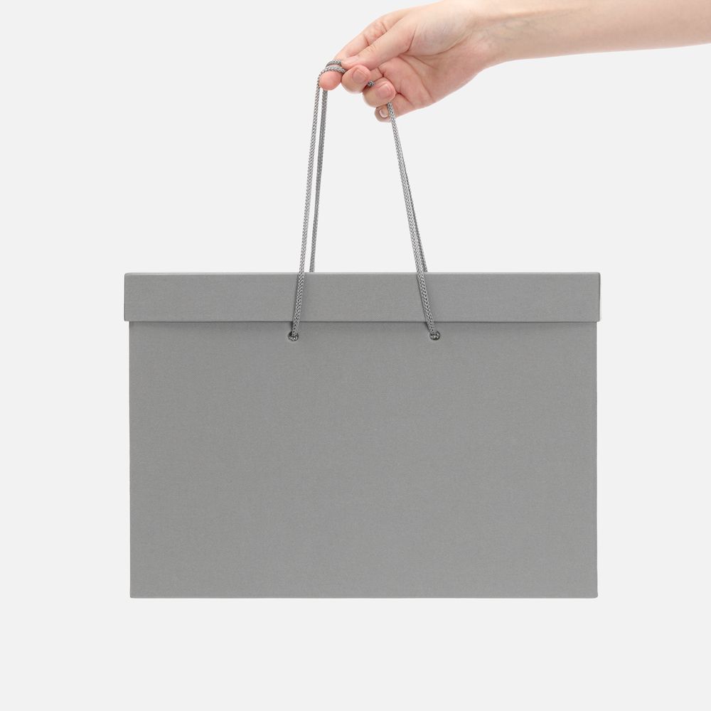 Коробка Handgrip, горизонтальная, серая-4