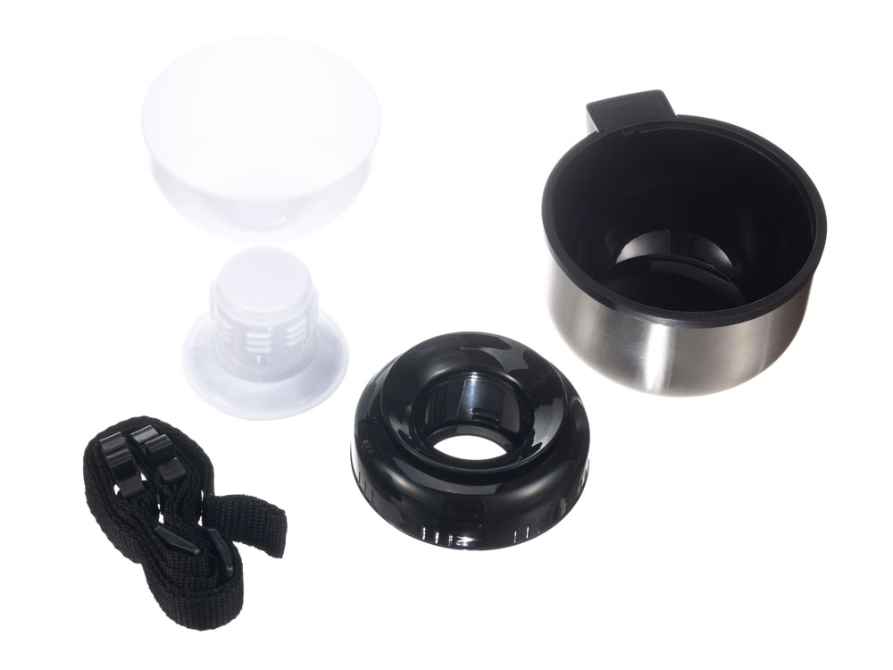 Термос Stinger, 1 л, широкий с ручкой, нержавеющая сталь, серебристый, 12,2 х 10,5 х 23,3 см-1