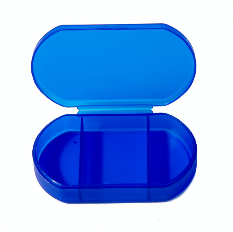 Витаминница TRIZONE, 3 отсека; 6 x 1.3 x 3.9 см; пластик, синяя, синий-1