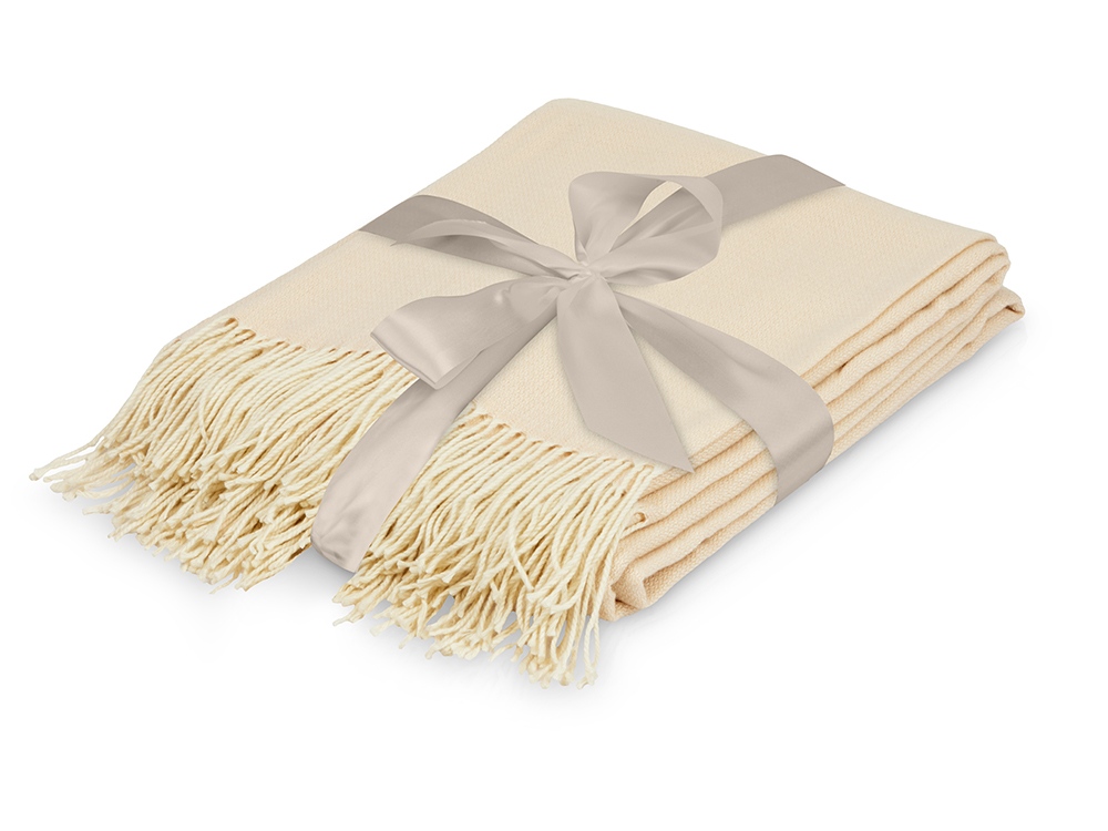 Акриловый плед Dapple 160x210 см, бежевый-0