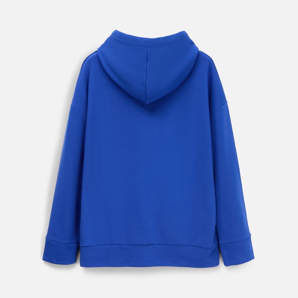 Худи унисекс H2, синее-5