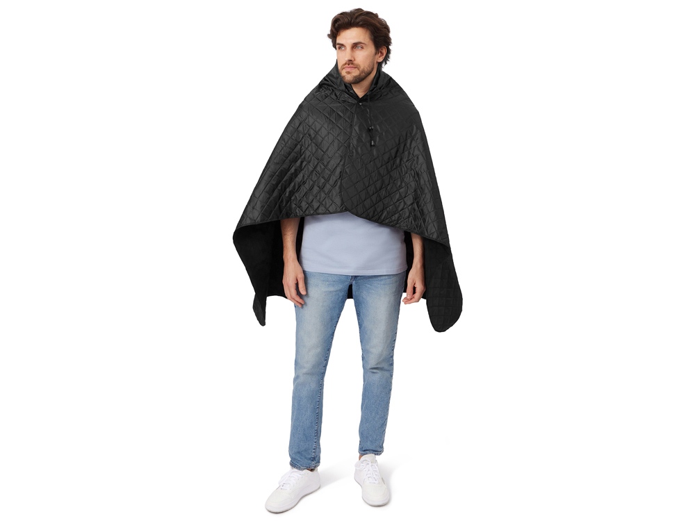Пончо Cappy с капюшоном на липучке в мешке, черный-2