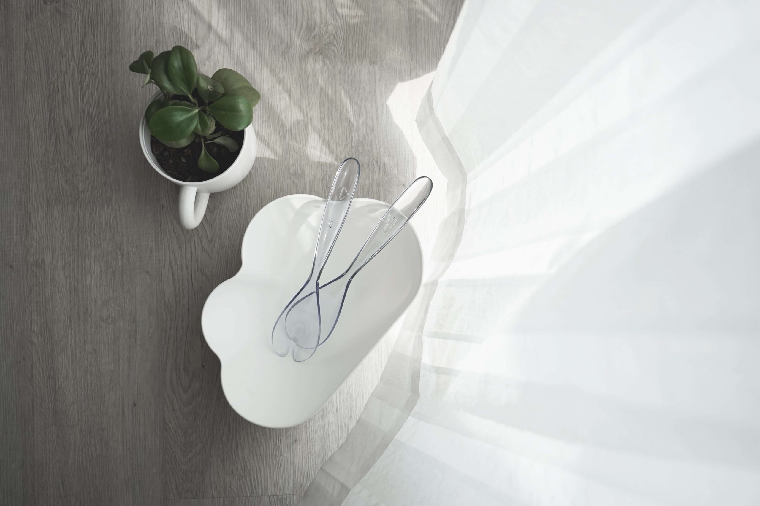 МИСКА ДЛЯ САЛАТА CLOUD, Белый жемчуг-1