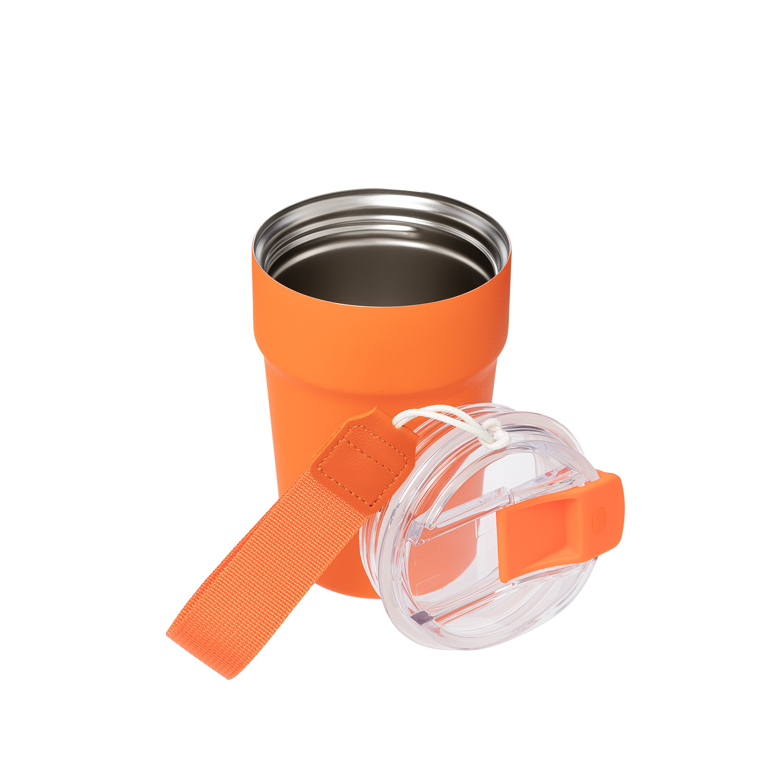 Термокружка вакуумная Монако (Monaco), оранжевая-2