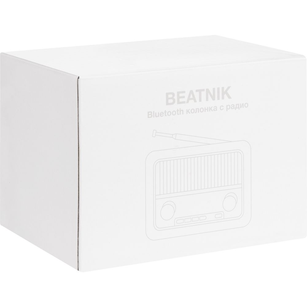 Bluetooth-колонка с радио Beatnik, коричневая-5