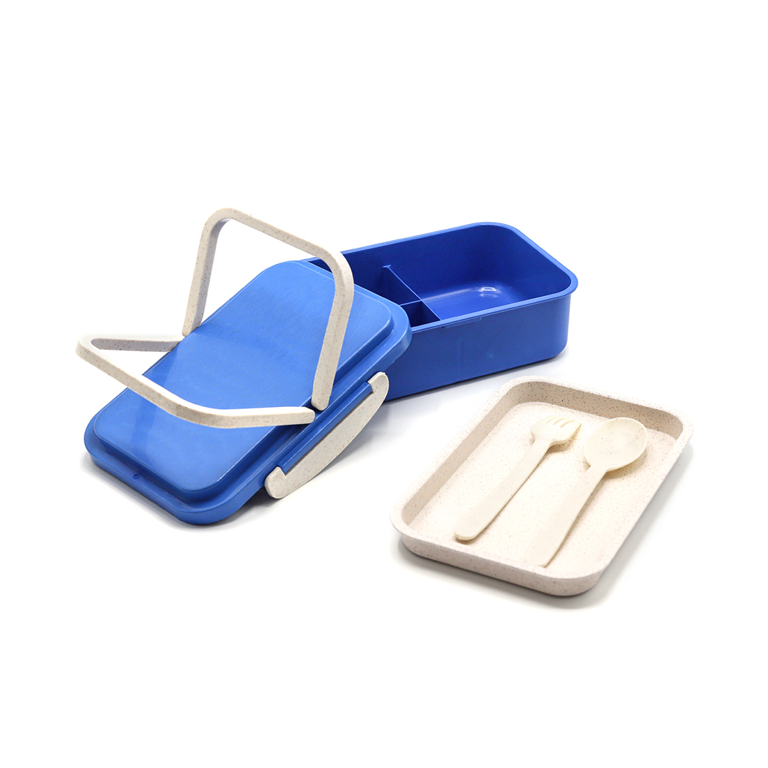 Ланчбокс (контейнер для еды) Inar из пшеничного волокна, Синий-1