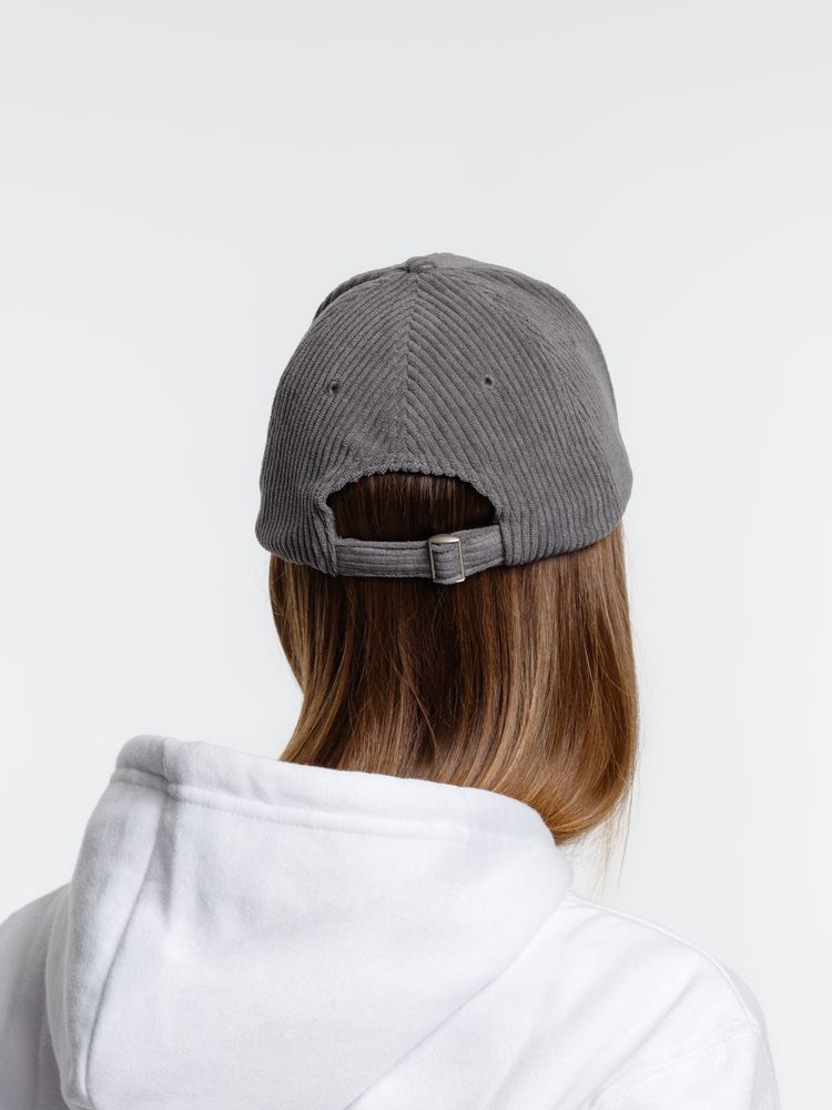 Бейсболка Soft Core, серая-6