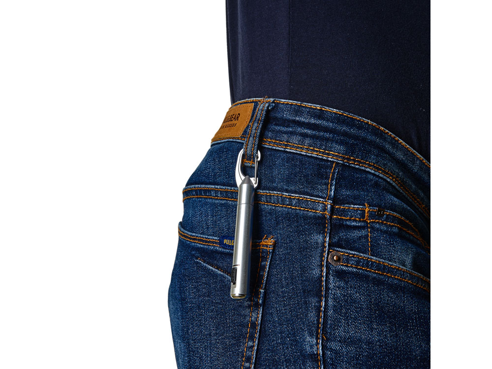 Ручка ARAYA со светодиодным фонариком, серебристый-2