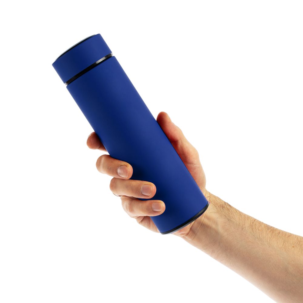 Термос с ситечком Percola, синий-6