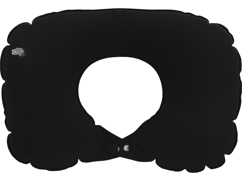Подушка под шею с помпой Push, черный-3
