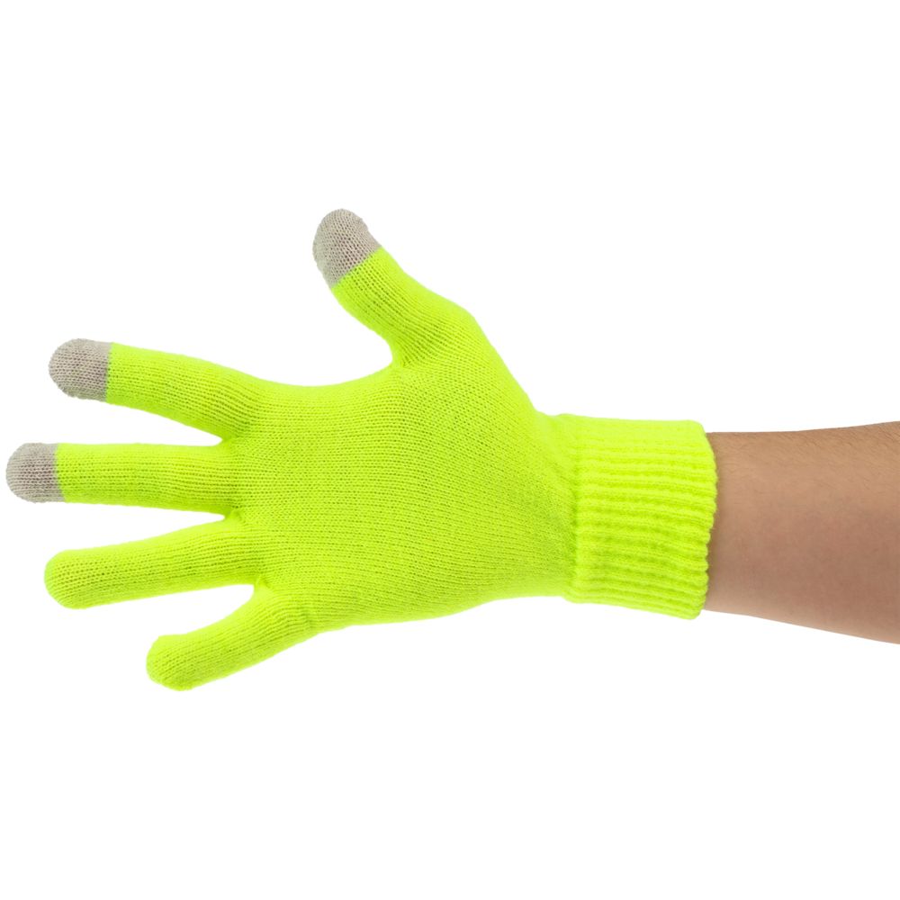 Перчатки сенсорные Urban Flow, салатовые неон-1