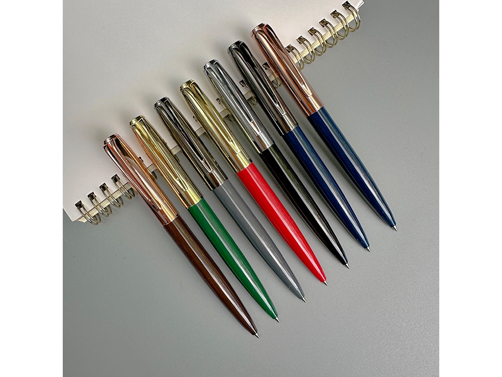 Ручка металлическая шариковая Napoli, черный/серебристый-6