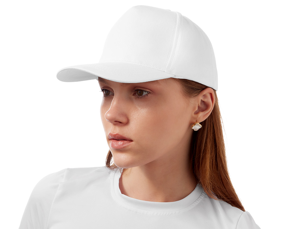 Бейсболка Мемфис 230 5-панельная, белый-2