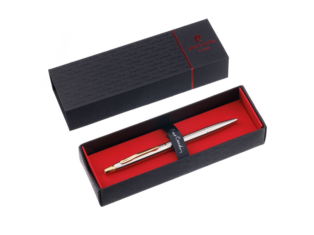 Ручка шариковая Pierre Cardin GAMME. Цвет - серебристый. Упаковка Е-4